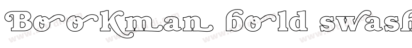 Bookman bold swash字体转换